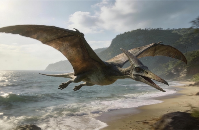 Terazorlar dinozor değildi. Dinozorlarla aynı dönemde yaşamış uçan sürüngenlerdi.