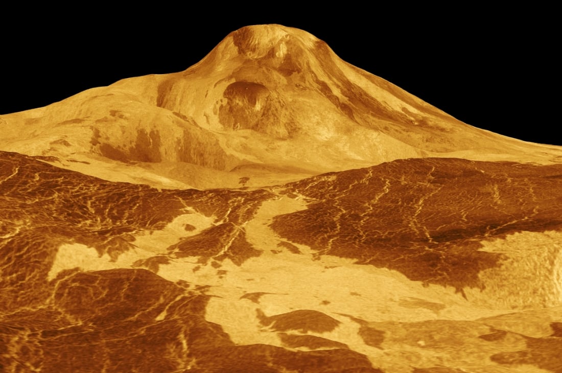 Maat Mons on Venus Yanardağlar