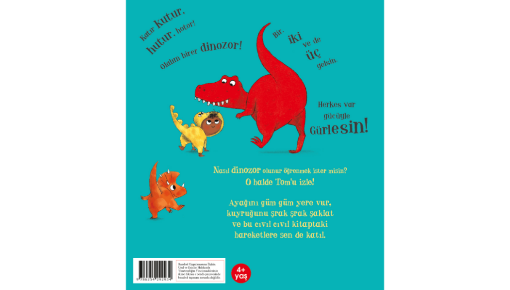 1 2 3 Dinozor Kapak – 2 Mart Ayı Kitaplarım - 2024