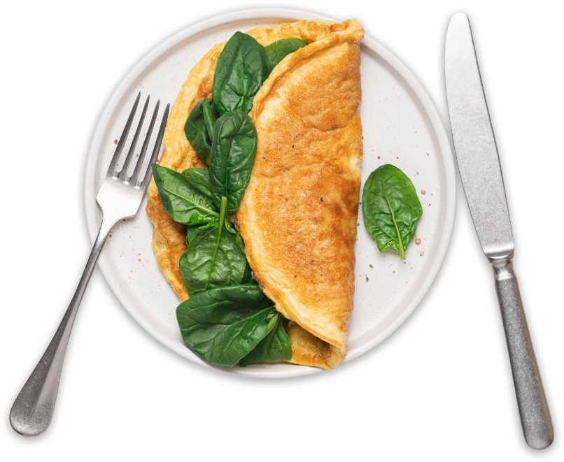 m m i o omlet Ispanaklı Omlet